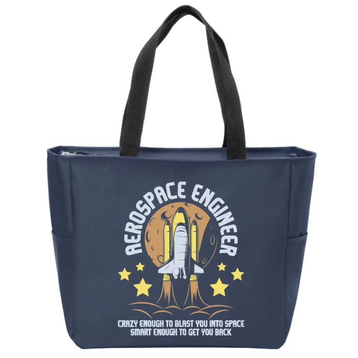 Aerospace Engineer Aeronautical Engineering Spacecrafts Zip Tote Bag