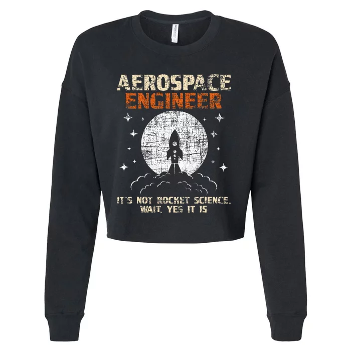 Aerospace Engineer Aeronautical Engineering Aviation Lover Cropped Pullover Crew