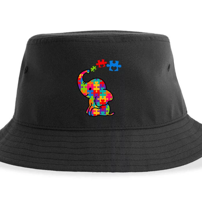 Autism Elephant Sustainable Bucket Hat