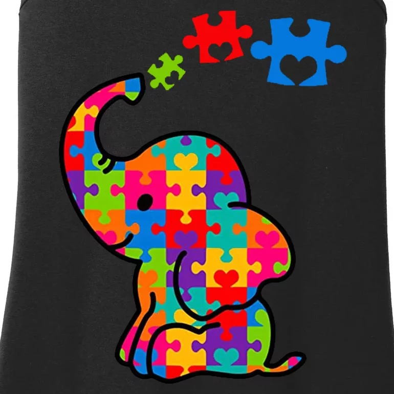 Autism Elephant Ladies Essential Tank