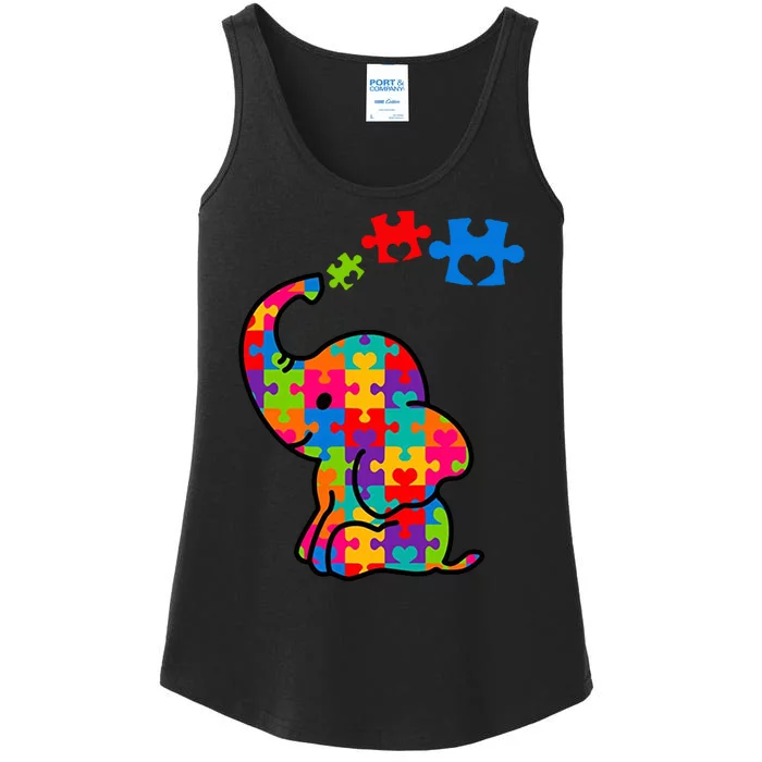 Autism Elephant Ladies Essential Tank