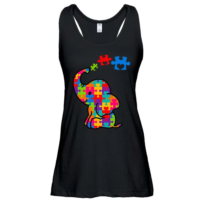 Autism Elephant Ladies Essential Flowy Tank