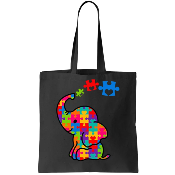 Autism Elephant Tote Bag