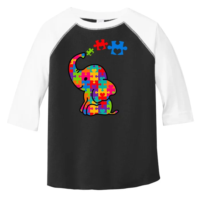 Autism Elephant Toddler Fine Jersey T-Shirt