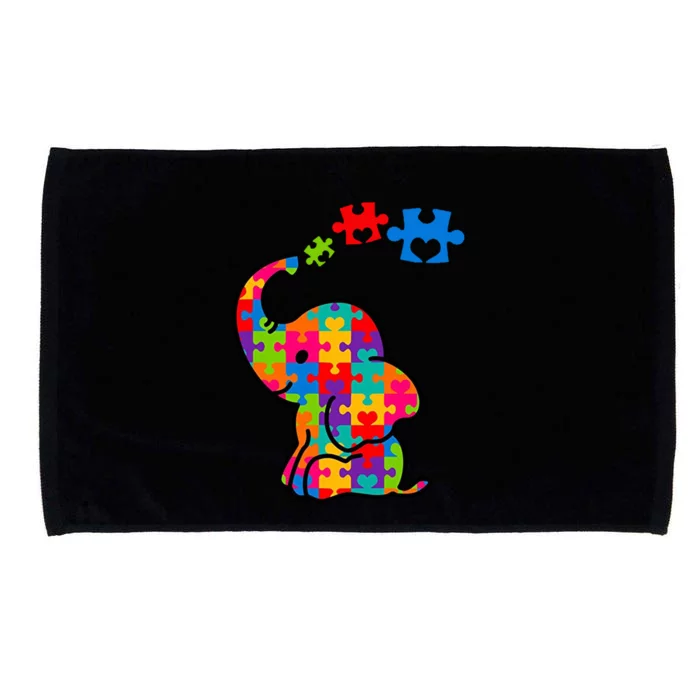 Autism Elephant Microfiber Hand Towel