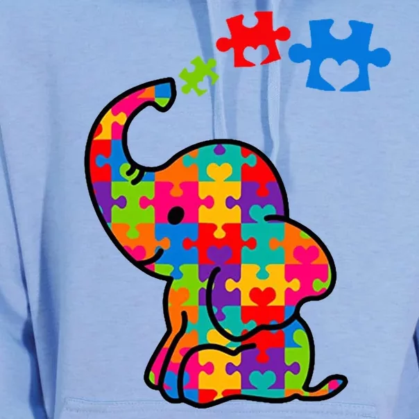 Autism Elephant Unisex Surf Hoodie