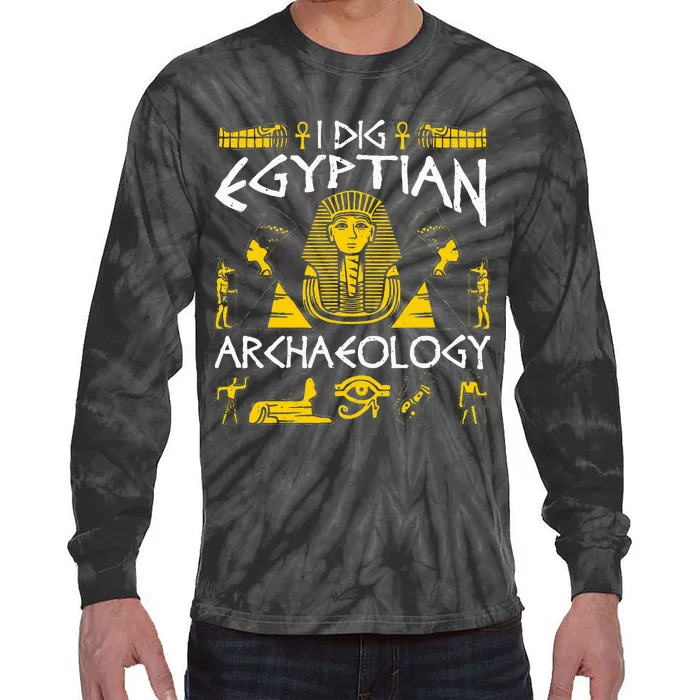 Archaeology Egyptian Tie-Dye Long Sleeve Shirt