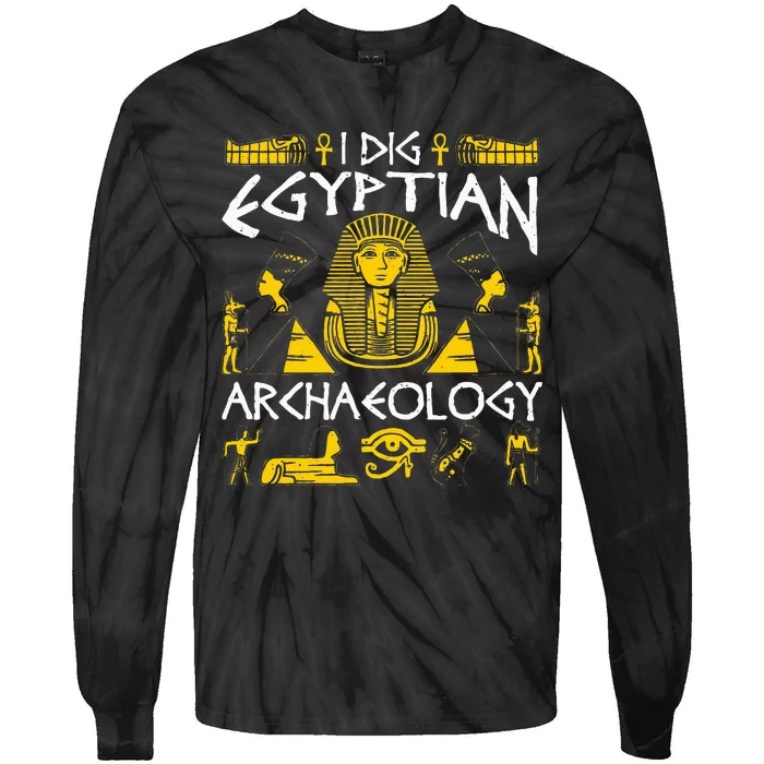 Archaeology Egyptian Tie-Dye Long Sleeve Shirt