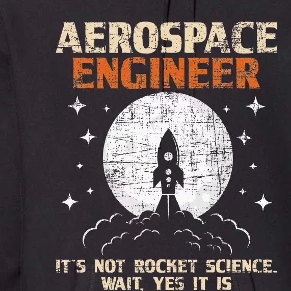 Aerospace Engineer Aeronautical Engineering Aviation Lover Premium Hoodie