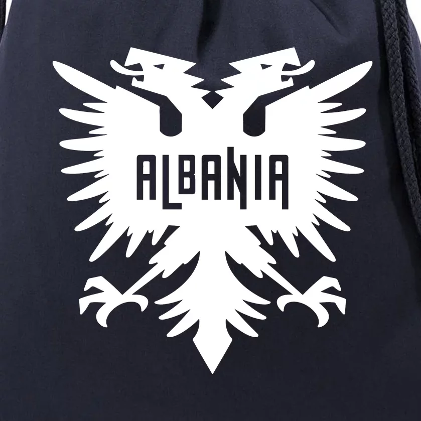 Albanian Eagle Drawstring Bag