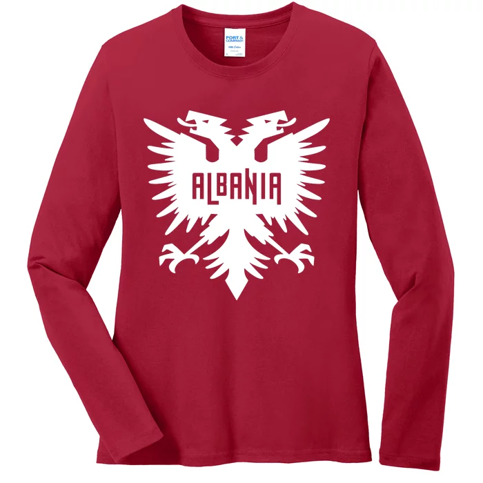 Albanian Eagle Ladies Long Sleeve Shirt