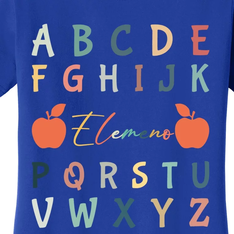 Abc Eleo Alphabet Kindergarten Teachers Back To School Great Gift Women's T-Shirt