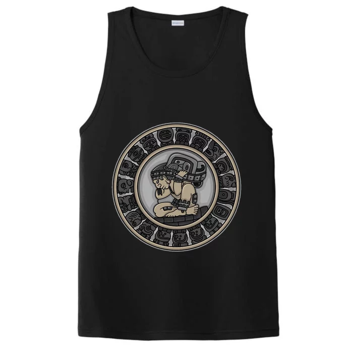 Ancient Ethnic Aztec Tattoo Mexican People Civilization Gift Performance Tank