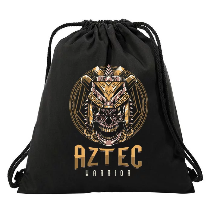 Ancient Ethnic Aztec Warrior Skull People Civilization Gift Drawstring Bag