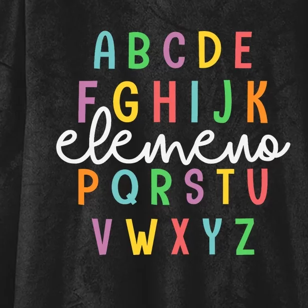 Abc Elemeno Alphabet Kindergarten Teachers Back To School Hooded Wearable Blanket