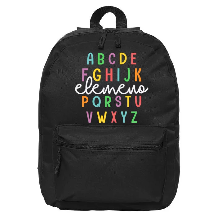 Abc Elemeno Alphabet Kindergarten Teachers Back To School 16 in Basic Backpack