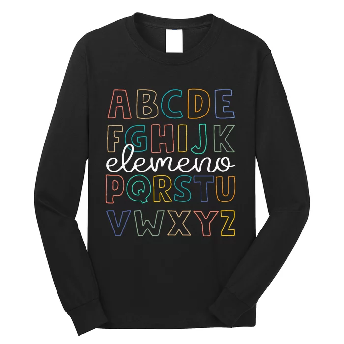 Abc Elemeno Alphabet Kindergarten Teachers Long Sleeve Shirt