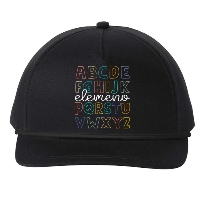 Abc Elemeno Alphabet Kindergarten Teachers Snapback Five-Panel Rope Hat