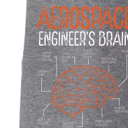 Aerospace Engineering Brain For Aerospace Engineer Doggie 3-End Fleece Hoodie