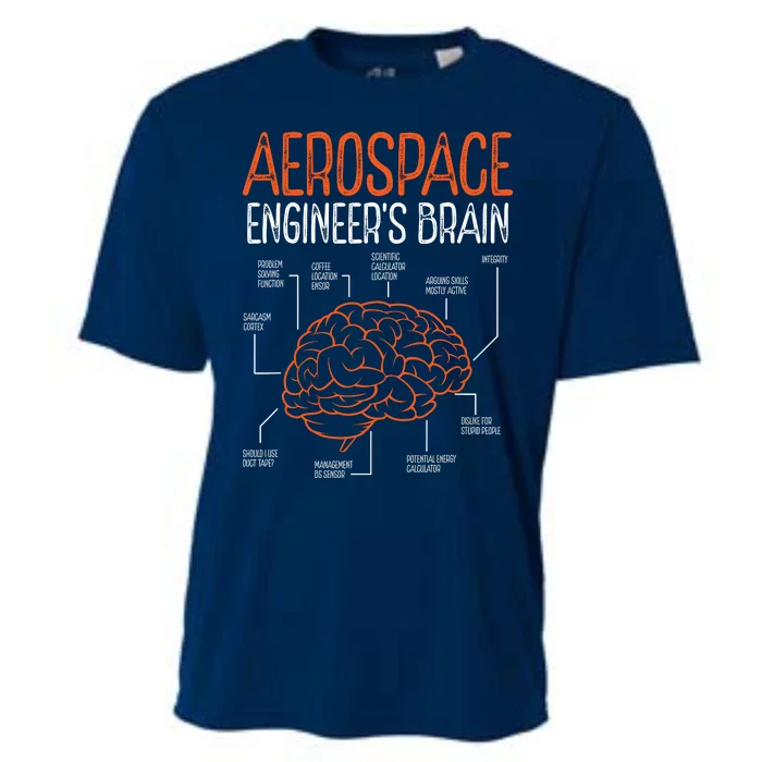 Aerospace Engineering Brain For Aerospace Engineer Cooling Performance Crew T-Shirt