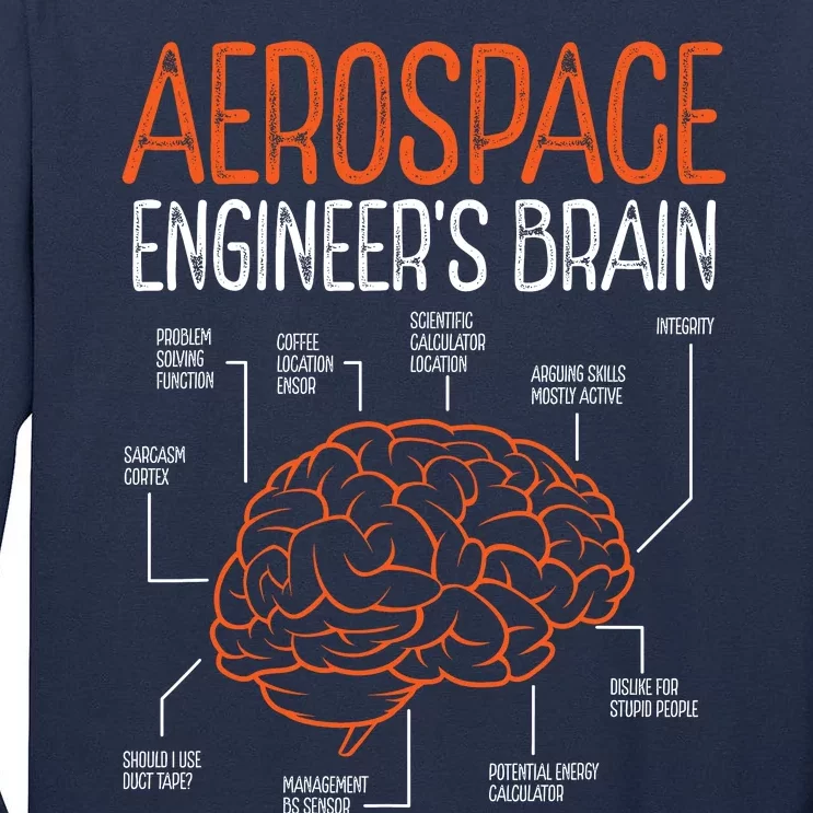 Aerospace Engineering Brain For Aerospace Engineer Tall Long Sleeve T-Shirt