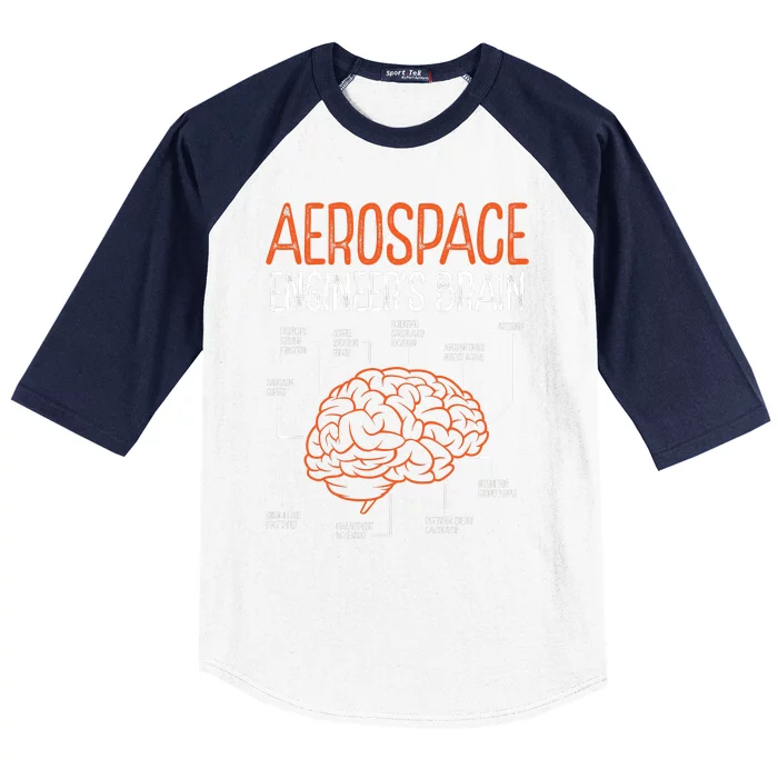 Aerospace Engineering Brain For Aerospace Engineer Baseball Sleeve Shirt