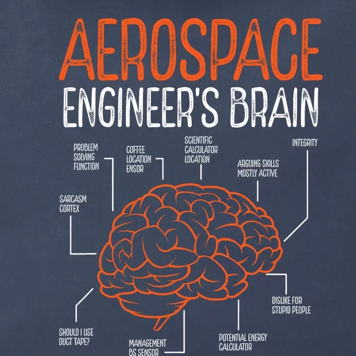 Aerospace Engineering Brain For Aerospace Engineer Zip Tote Bag