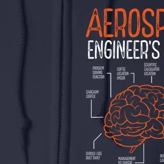 Aerospace Engineering Brain For Aerospace Engineer Full Zip Hoodie