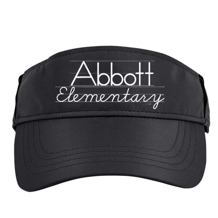 Abbott Elementary Blackboard Chalk Logo Adult Drive Performance Visor