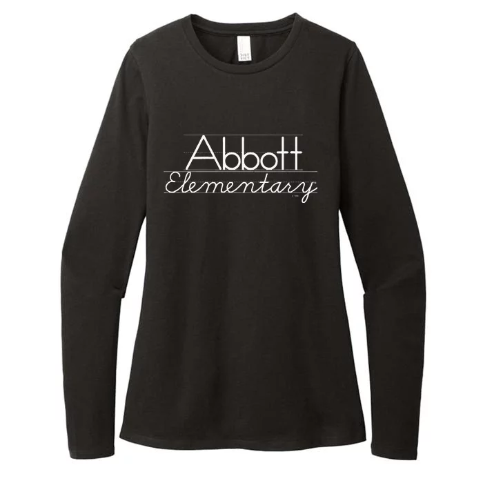 Abbott Elementary Blackboard Chalk Logo Womens CVC Long Sleeve Shirt