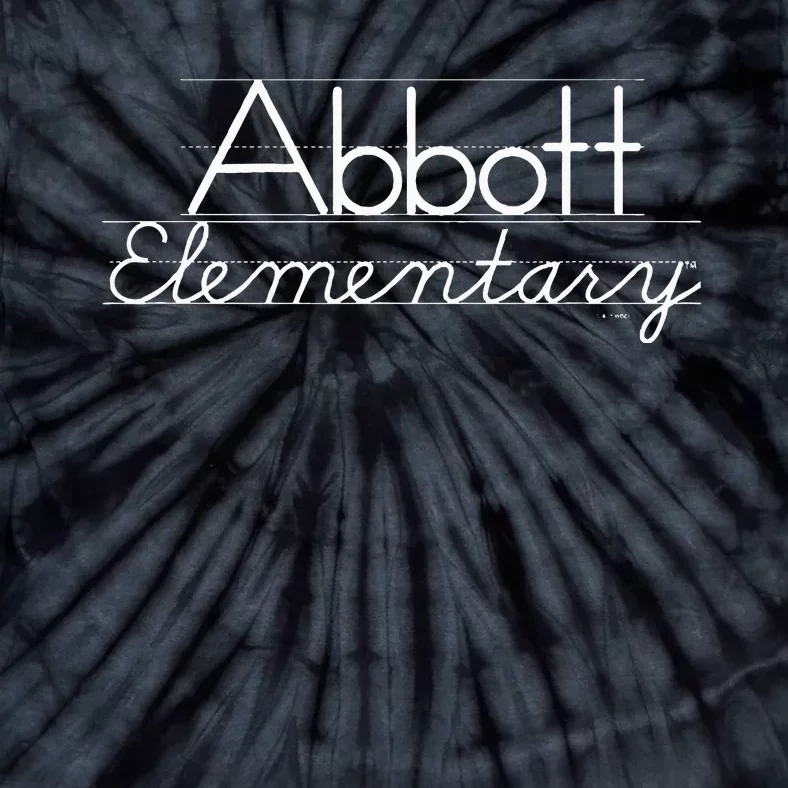 Abbott Elementary Blackboard Chalk Logo Tie-Dye T-Shirt