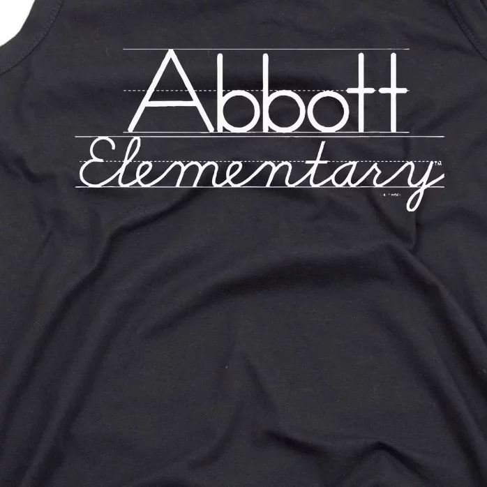 Abbott Elementary Blackboard Chalk Logo Tank Top