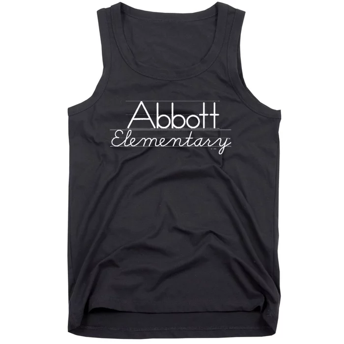 Abbott Elementary Blackboard Chalk Logo Tank Top