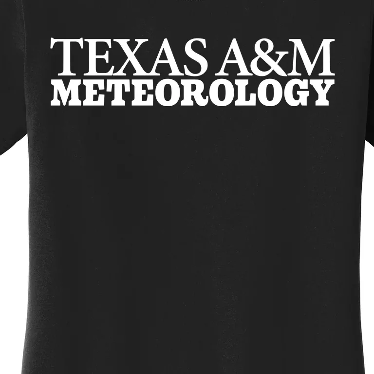 Ariana Elena Castillo Wearing Texas Meteorology Women's T-Shirt