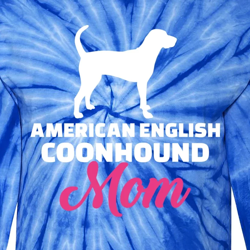 American English Coonhound Mom Great Gift Tie-Dye Long Sleeve Shirt