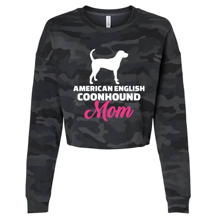 American English Coonhound Mom Gift Cropped Pullover Crew