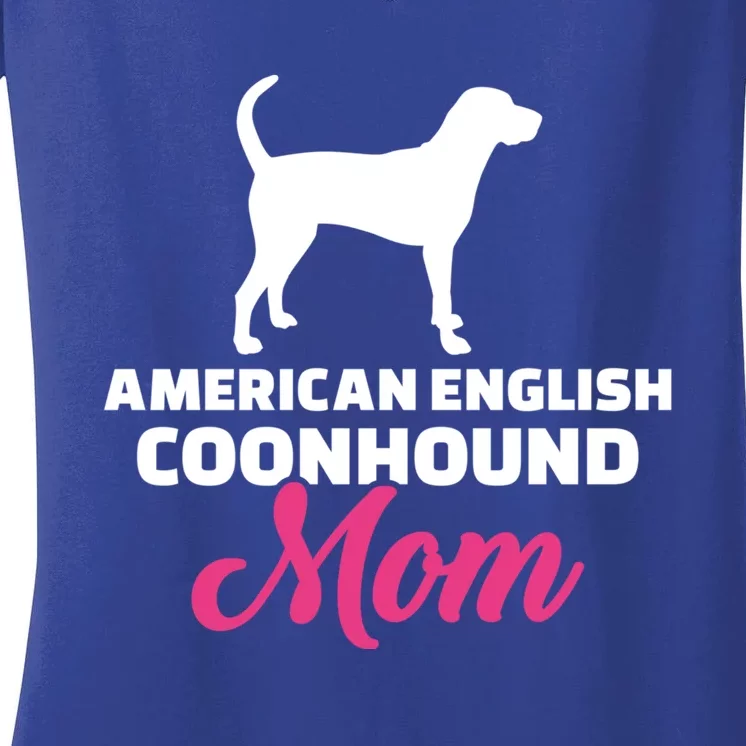 American English Coonhound Mom Gift Women's V-Neck T-Shirt