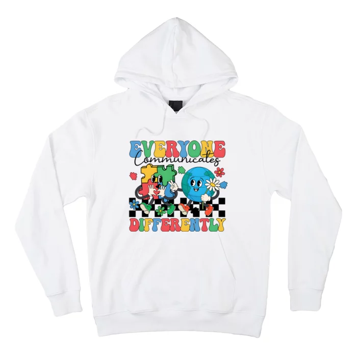 Autism Everyone Communicates Differently Hoodie