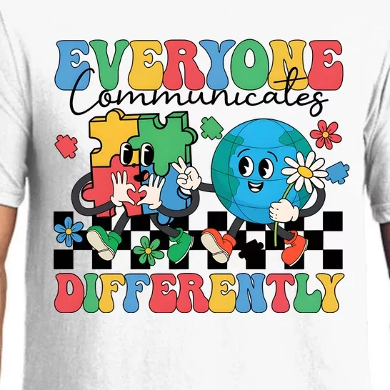 Autism Everyone Communicates Differently Pajama Set