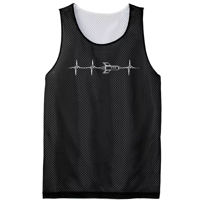 Aerospace Engineering Design Great Rocket Heartbeat Mesh Reversible Basketball Jersey Tank