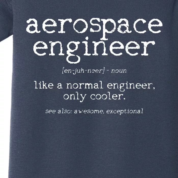 Aerospace Engineer Definition Funny Engineering Gift Baby Bodysuit