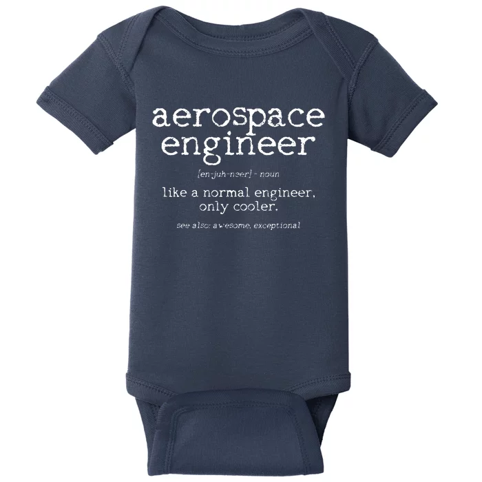 Aerospace Engineer Definition Funny Engineering Gift Baby Bodysuit