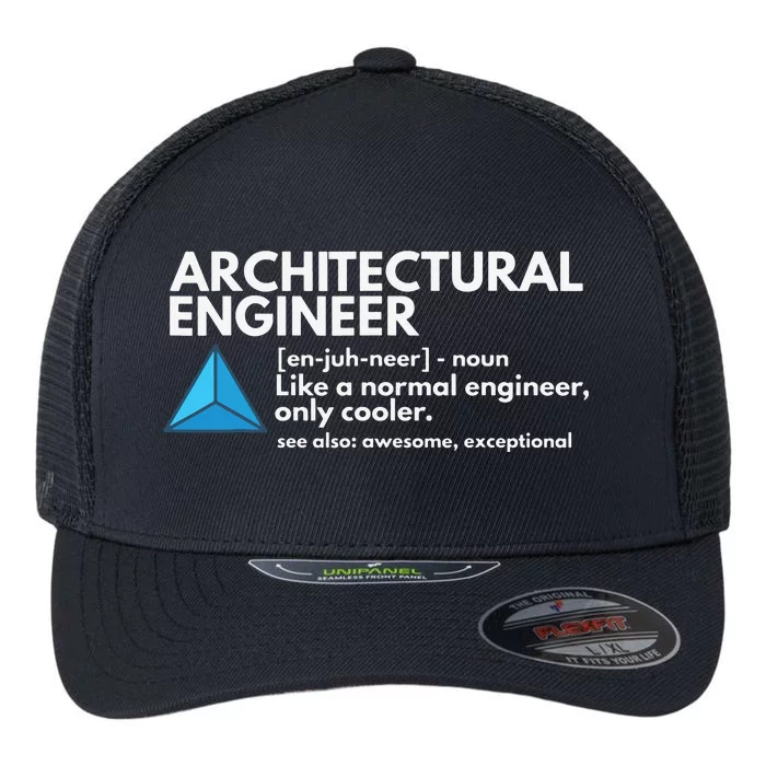 Architectural Engineer Definition Funny Engineering Flexfit Unipanel Trucker Cap