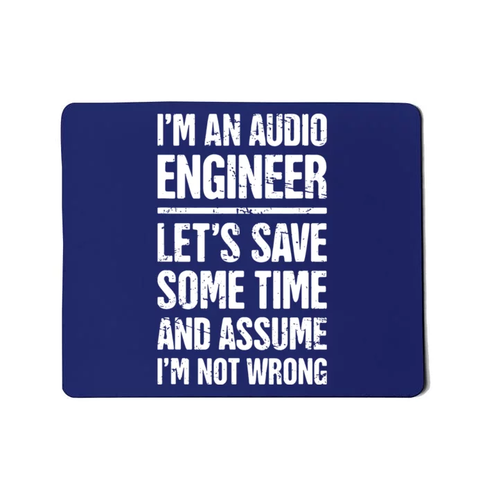 Audio Engineer Distressed Funny Sound Guy Mousepad