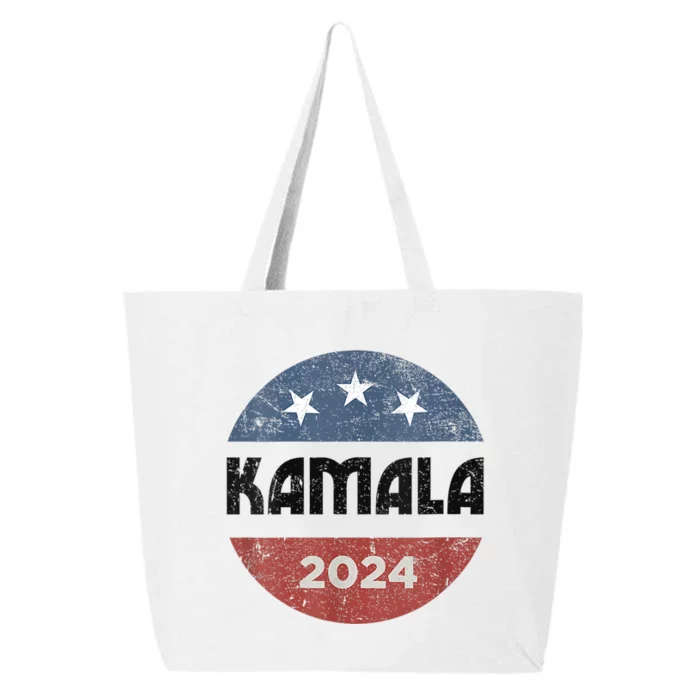 America Election Democrats Vote Harris 2024 President 25L Jumbo Tote