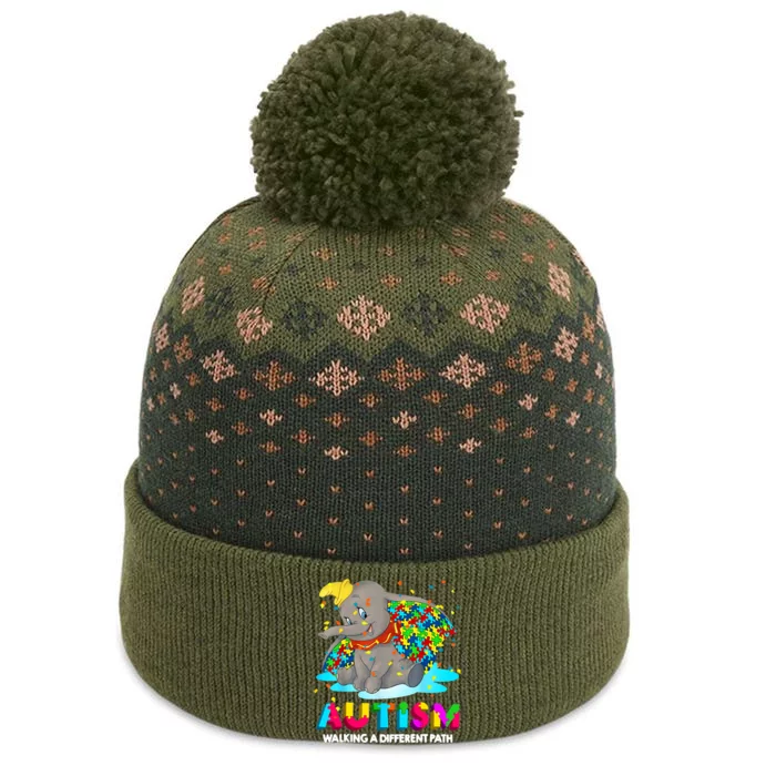 Autism Elephant Dumbo Walking A Different Path Autism The Baniff Cuffed Pom Beanie