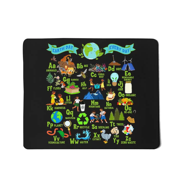 Alphabet Earth Day Every Day ABCs Save Planet Teacher Mousepad