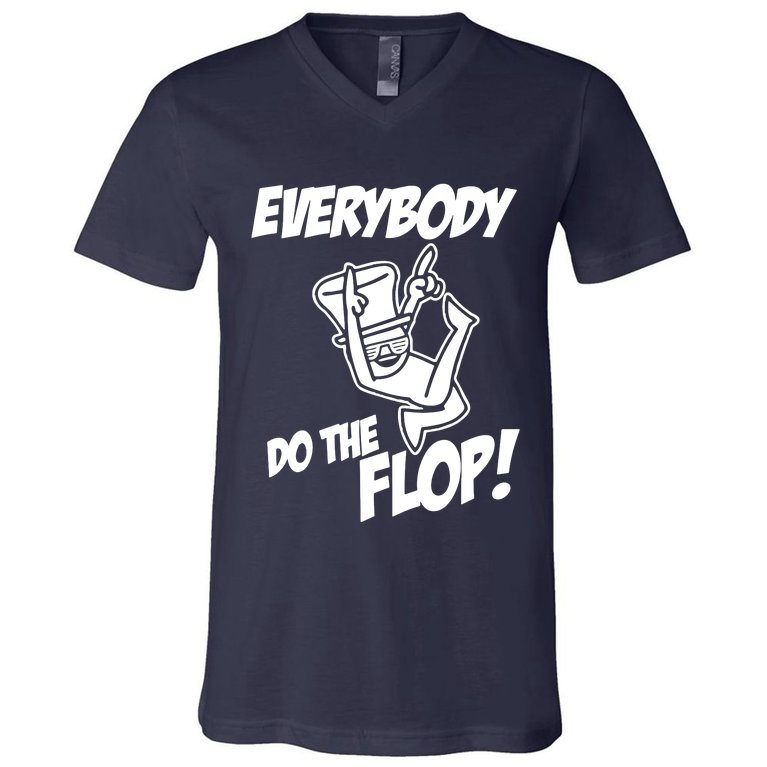 ASDF EVERYBODY DO THE FLOP(2) V-Neck T-Shirt