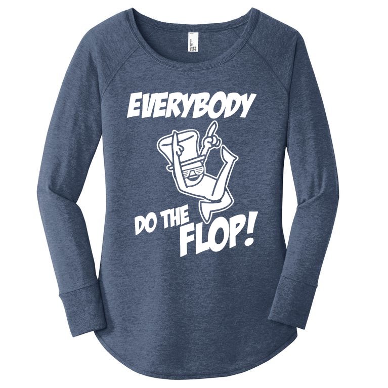 ASDF EVERYBODY DO THE FLOP(2) Women’s Perfect Tri Tunic Long Sleeve Shirt