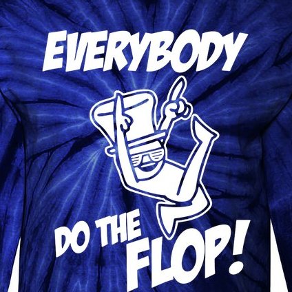 ASDF EVERYBODY DO THE FLOP(2) Tie-Dye Long Sleeve Shirt